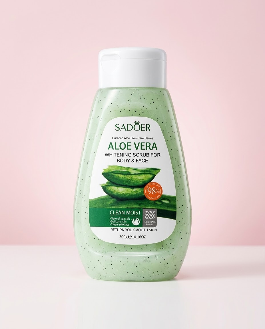 ژل اسکراب سادور مدل ALOE VERAحجم ۳۰۰میل